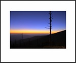 Sunset in warm day in Clingman's Dome.