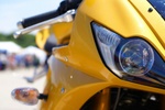 Yellow racing bike